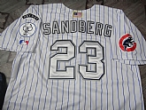 Chicago Cubs #23 Ryne Sandberg Special White Home Jerseys,baseball caps,new era cap wholesale,wholesale hats