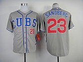 Chicago Cubs #23 Sandberg 2014 Gray Jerseys,baseball caps,new era cap wholesale,wholesale hats