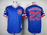 Chicago Cubs #23 Sandberg Blue 1984 Throwback Pullover Jerseys,baseball caps,new era cap wholesale,wholesale hats