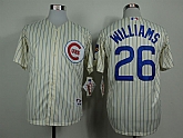 Chicago Cubs #26 Billy Williams Cream Pinstripe 1969 Throwback Jerseys,baseball caps,new era cap wholesale,wholesale hats