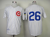 Chicago Cubs #26 Billy Williams White Pinstripe 1969 Throwback Jerseys,baseball caps,new era cap wholesale,wholesale hats