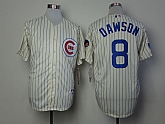 Chicago Cubs #8 Andre Dawson Cream Pinstripe 1969 Throwback Jerseys,baseball caps,new era cap wholesale,wholesale hats