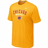 Chicago Cubs 2014 Home Practice T-Shirt - Yellow,baseball caps,new era cap wholesale,wholesale hats