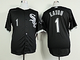 Chicago White Sox #1 Eaton Black Jerseys,baseball caps,new era cap wholesale,wholesale hats