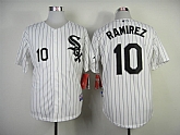 Chicago White Sox #10 Ramirez White With Black Pinstripe Jerseys,baseball caps,new era cap wholesale,wholesale hats