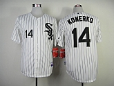 Chicago White Sox #14 Paul Konerko White With Black Pinstripe Jerseys,baseball caps,new era cap wholesale,wholesale hats