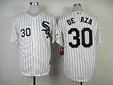 Chicago White Sox #30 DE Aza White With Black Pinstripe Jerseys,baseball caps,new era cap wholesale,wholesale hats