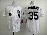 Chicago White Sox #35 Frank Thomas Hall Of Fame 75TH Patch White Jerseys,baseball caps,new era cap wholesale,wholesale hats