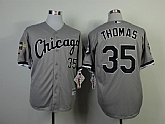 Chicago White Sox #35 Frank Thomas With 2005 World Series Gray Jerseys,baseball caps,new era cap wholesale,wholesale hats