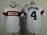 Chicago White Sox #4 Appling Throwback 1983 White Pullover Jerseys,baseball caps,new era cap wholesale,wholesale hats