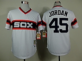 Chicago White Sox #45 Jordan Throwback 1983 White Pullover Jerseys,baseball caps,new era cap wholesale,wholesale hats