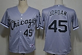 Chicago White Sox #45 Michael Jordan Gray Jerseys,baseball caps,new era cap wholesale,wholesale hats