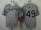 Chicago White Sox #49 Chris Sale Gray Jerseys,baseball caps,new era cap wholesale,wholesale hats