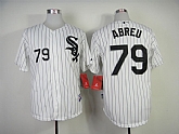 Chicago White Sox #79 Abreu White Jerseys,baseball caps,new era cap wholesale,wholesale hats