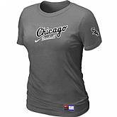 Chicago White Sox Nike Women's D.Grey Away Practice T-Shirt,baseball caps,new era cap wholesale,wholesale hats