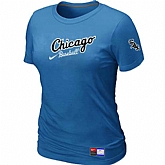 Chicago White Sox Nike Women's L.blue Away Practice T-Shirt,baseball caps,new era cap wholesale,wholesale hats