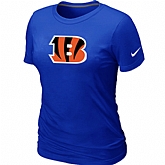 Cincinnati Bengals Blue Women's Logo T-Shirt,baseball caps,new era cap wholesale,wholesale hats