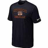 Cincinnati Bengals Heart & Soul Black T-Shirt,baseball caps,new era cap wholesale,wholesale hats