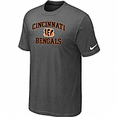 Cincinnati Bengals Heart & Soul Dark grey T-Shirt,baseball caps,new era cap wholesale,wholesale hats