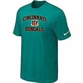 Cincinnati Bengals Heart & Soul Green T-Shirt,baseball caps,new era cap wholesale,wholesale hats