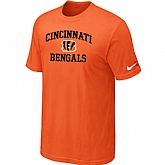 Cincinnati Bengals Heart & Soul Orange T-Shirt,baseball caps,new era cap wholesale,wholesale hats