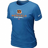 Cincinnati Bengals L.blue Women's Critical Victory T-Shirt,baseball caps,new era cap wholesale,wholesale hats