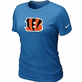 Cincinnati Bengals L.blue Women's Logo T-Shirt,baseball caps,new era cap wholesale,wholesale hats