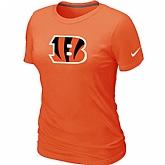 Cincinnati Bengals Orange Women's Logo T-Shirt,baseball caps,new era cap wholesale,wholesale hats
