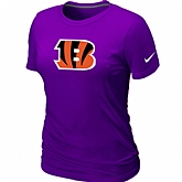 Cincinnati Bengals Purple Women's Logo T-Shirt,baseball caps,new era cap wholesale,wholesale hats
