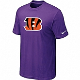 Cincinnati Bengals Sideline Legend Authentic Logo T-Shirt Purple,baseball caps,new era cap wholesale,wholesale hats