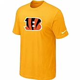 Cincinnati Bengals Sideline Legend Authentic Logo T-Shirt Yellow,baseball caps,new era cap wholesale,wholesale hats