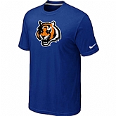 Cincinnati Bengals Tean Logo T-Shirt Blue,baseball caps,new era cap wholesale,wholesale hats