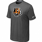 Cincinnati Bengals Tean Logo T-Shirt D.Grey,baseball caps,new era cap wholesale,wholesale hats
