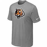 Cincinnati Bengals Tean Logo T-Shirt L.Grey,baseball caps,new era cap wholesale,wholesale hats