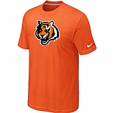 Cincinnati Bengals Tean Logo T-Shirt Orange,baseball caps,new era cap wholesale,wholesale hats