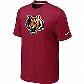 Cincinnati Bengals Tean Logo T-Shirt Red,baseball caps,new era cap wholesale,wholesale hats
