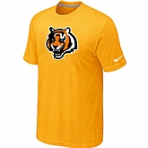 Cincinnati Bengals Tean Logo T-Shirt Yellow,baseball caps,new era cap wholesale,wholesale hats