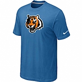 Cincinnati Bengals Tean Logo T-Shirt light Blue,baseball caps,new era cap wholesale,wholesale hats