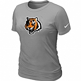 Cincinnati Bengals Tean Logo Women's L.Grey T-Shirt,baseball caps,new era cap wholesale,wholesale hats