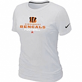 Cincinnati Bengals White Women's Critical Victory T-Shirt,baseball caps,new era cap wholesale,wholesale hats