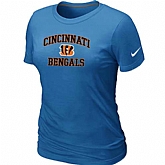Cincinnati Bengals Women's Heart & Sou L.bluel T-Shirt,baseball caps,new era cap wholesale,wholesale hats