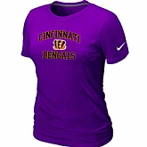 Cincinnati Bengals Women's Heart & Sou Purplel T-Shirt,baseball caps,new era cap wholesale,wholesale hats