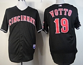 Cincinnati Reds #19 Joey Votto 2013 Black Jerseys,baseball caps,new era cap wholesale,wholesale hats
