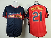 Cincinnati Reds #21 Todd Frazier 2014 All Star Navy Blue Jerseys,baseball caps,new era cap wholesale,wholesale hats
