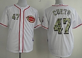 Cincinnati Reds #47 Johnny Cueto White 2013 USMC Home Cool Base Jerseys,baseball caps,new era cap wholesale,wholesale hats