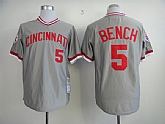 Cincinnati Reds #5 Bench m&n Gray Throwback Jerseys,baseball caps,new era cap wholesale,wholesale hats