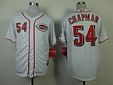 Cincinnati Reds #54 Aroldis Chapman White Jerseys,baseball caps,new era cap wholesale,wholesale hats