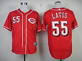 Cincinnati Reds #55 Mat Latos Red Jerseys,baseball caps,new era cap wholesale,wholesale hats