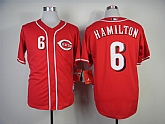 Cincinnati Reds #6 Hamilton Red Cool Base Jerseys,baseball caps,new era cap wholesale,wholesale hats