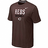 Cincinnati Reds 2014 Home Practice T-Shirt - Brown,baseball caps,new era cap wholesale,wholesale hats